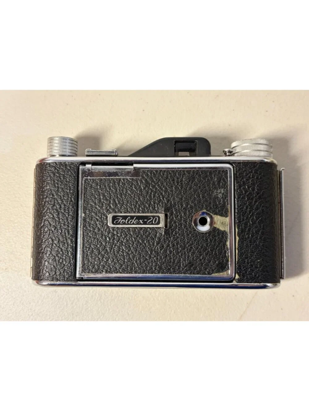 Vintage Pho-Tak Foldex 20 Folding Camera in Original Box Untested